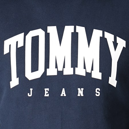 Tommy Jeans - Sweat Capuche Essential 6590 Bleu Marine Blanc