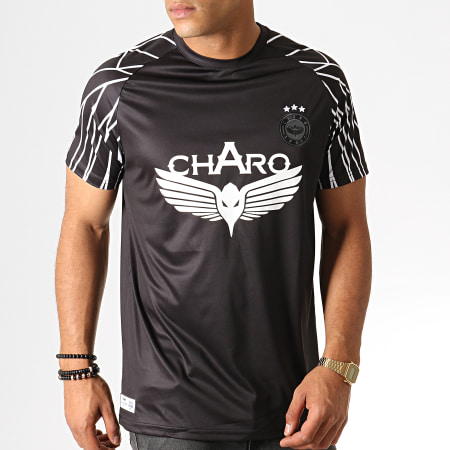 Charo - Tee Shirt Championship WY4789 Noir Blanc