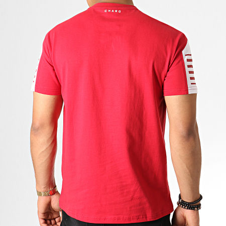 Charo - Tee Shirt Structured WY4784 Rouge Blanc
