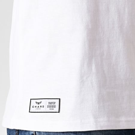 Charo - Tee Shirt Bitume WY4775 Blanc