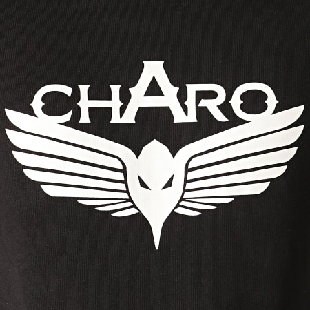 Charo - Sweat Capuche Unlimited WY4790 Noir Blanc