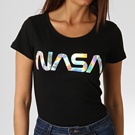 NASA - Tee Shirt Femme Iridescent Noir