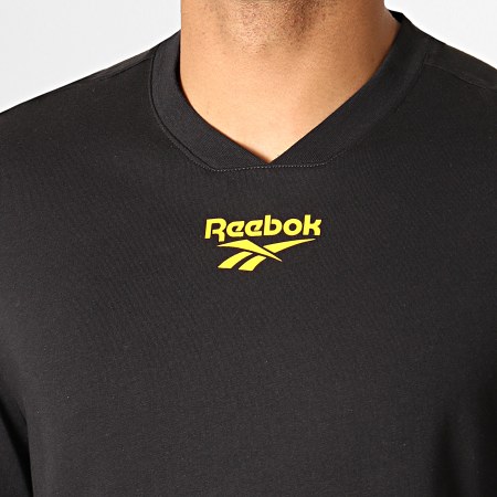 Reebok - Tee Shirt Manches Longues Classic Vector EB3641 Noir Jaune Blanc