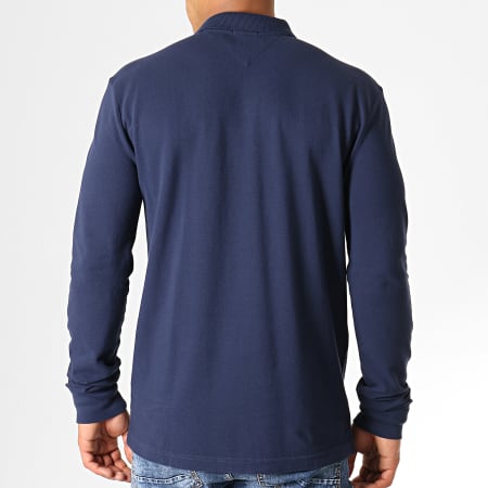 Tommy Jeans - Polo Manches Longues Essential 5503 Bleu Marine