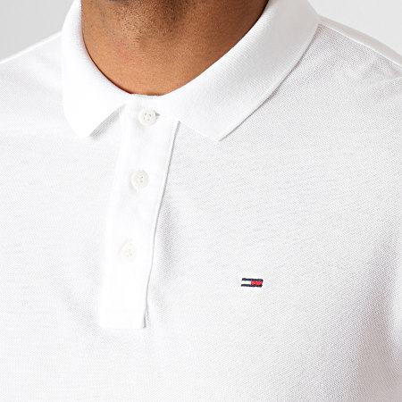 Tommy Jeans - Polo Manches Longues Essential 5503 Blanc