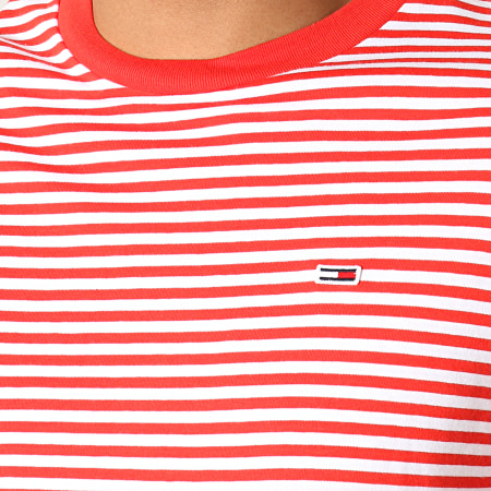 Tommy Hilfiger - Tee Shirt Classics Stripe 5515 Rouge Blanc