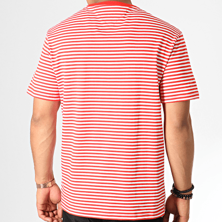 Tommy Hilfiger - Tee Shirt Classics Stripe 5515 Rouge Blanc