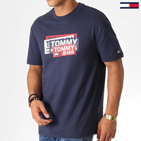 Tommy Hilfiger - Tee Shirt Multi Corp Logo 6498 Bleu Marine