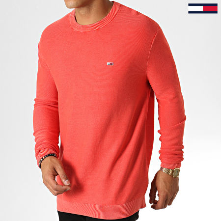 Tommy Jeans - Pull Washed 6534 Corail