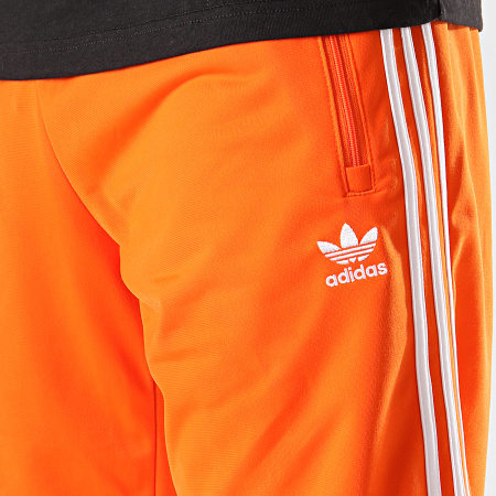 Adidas Originals - Pantalon Jogging A Bandes Firebird ED7015 Orange Fluo Blanc