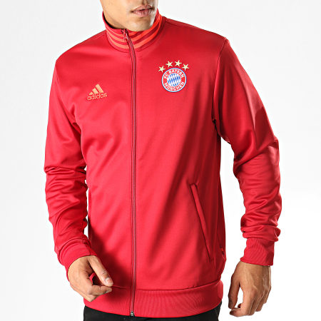 Adidas Sportswear - Veste Zippée FC Bayern 3 Stripes DX9226 Bordeaux 