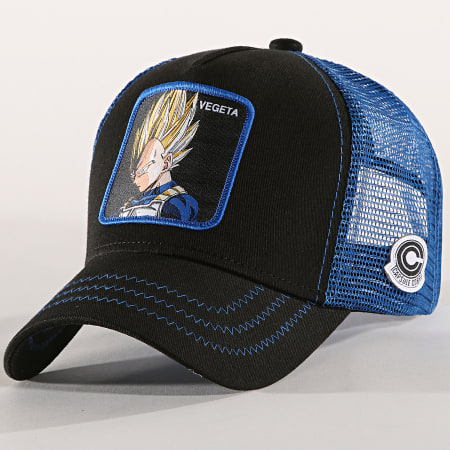 Capslab - Cappello trucker Vegeta nero blu reale