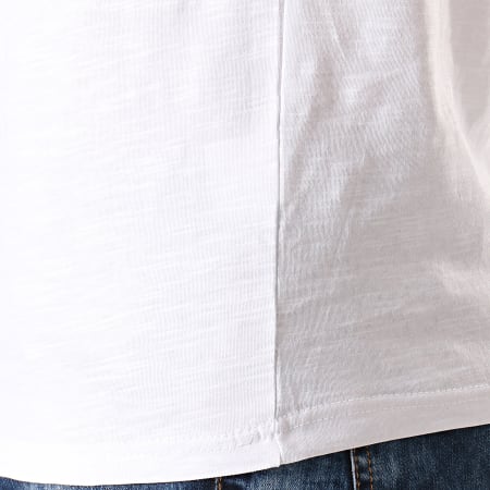 Armita - Tee Shirt TC-338 Blanc Chiné Bleu Marine Foncé