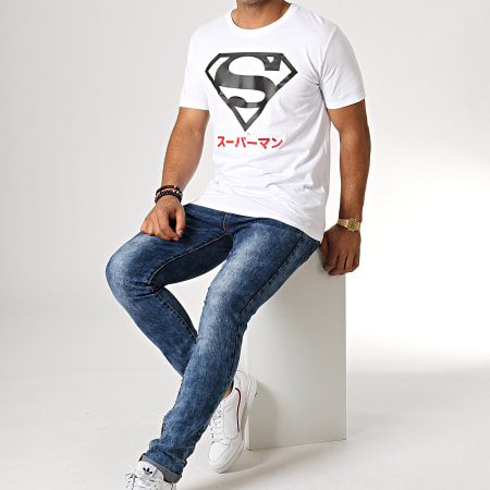 DC Comics - Camiseta Superman Japón Blanca