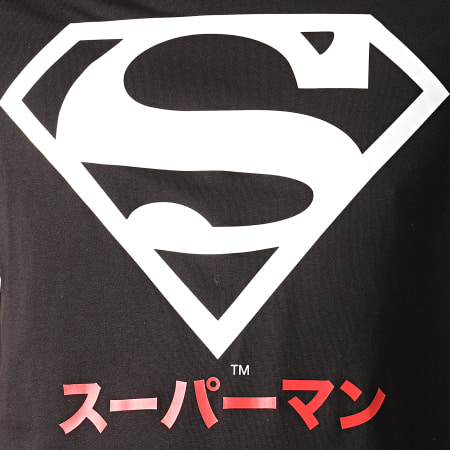 DC Comics - Camiseta Superman Japón Negro