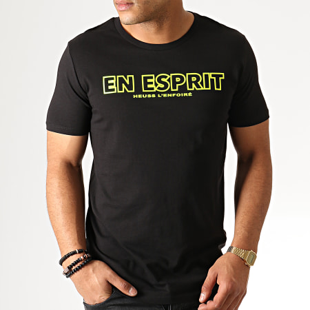 Heuss L'Enfoiré - Maglietta Esprit giallo fluorescente nero