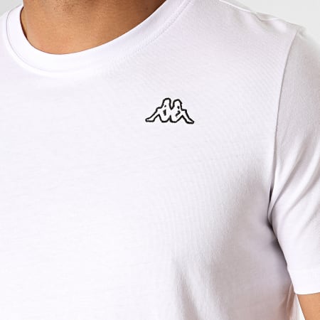 Kappa - Tee Shirt Logo Cafers 304J150 Blanc