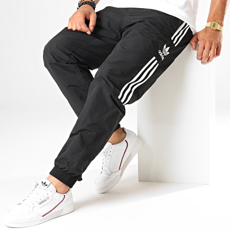 Adidas Originals - Pantalon Jogging A Bandes Lock Up ED6097 Noir Blanc