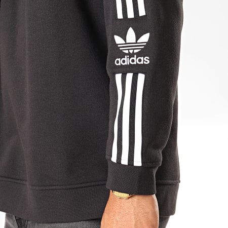 Adidas Originals - Sweat Crewneck Lock Up ED6121 Noir Blanc