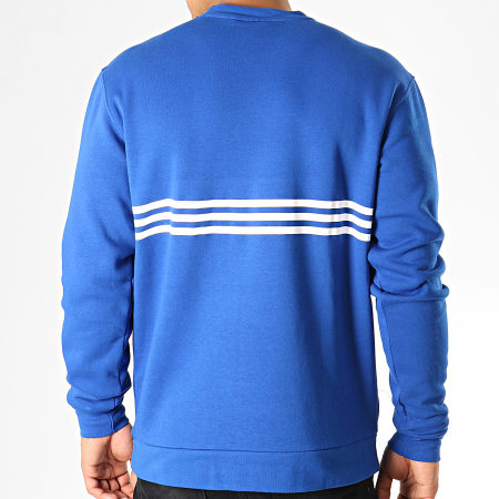 Adidas Originals - Sweat Crewneck Outline EJ8777 Bleu Roi Blanc