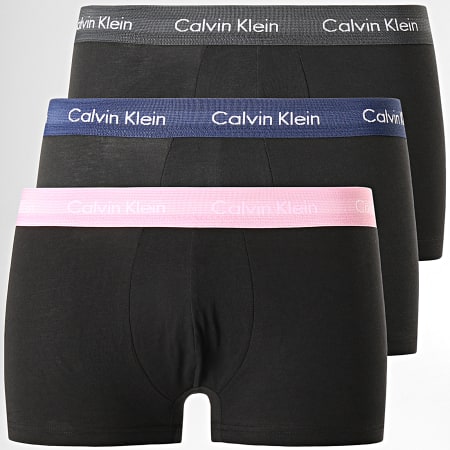 Calvin Klein - Lot De 3 Boxers U2664G Noir Rose Bleu Marine