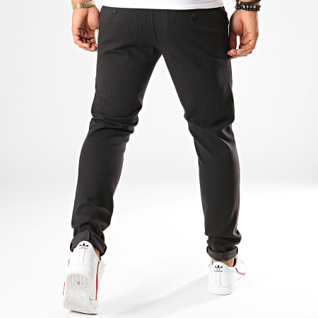 Only And Sons - Pantalon Chino A Rayures Mark Noir