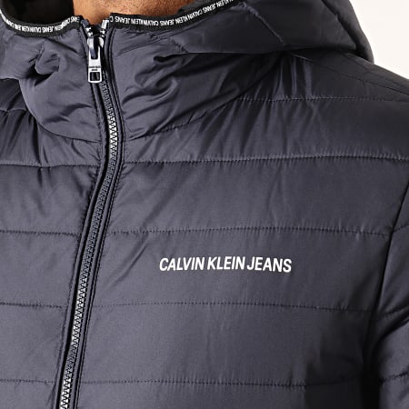 Calvin Klein - Doudoune Padded Hooded 2764 Bleu Marine