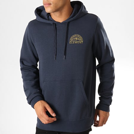Element Sweat Capuche Odyssey Bleu Marine Jaune Ryses