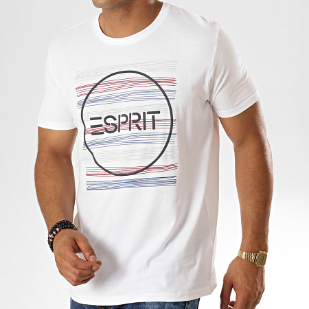 Esprit - Tee Shirt 079EE2K016 Blanc