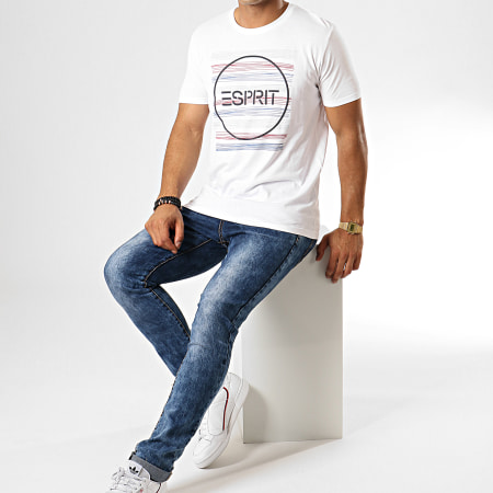 Esprit - Tee Shirt 079EE2K016 Blanc