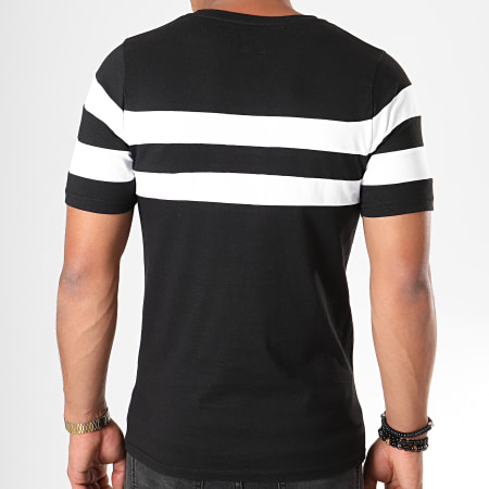 LBO - Tee Shirt Avec Bandes 832 Noir Blanc