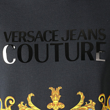 Versace Jeans Couture - Sweat Crewneck Renaissance Print 4 B7GUA7FX Noir Jaune Bleu