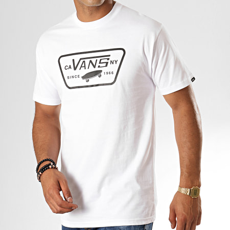 Vans - Tee Shirt Full Patch VN000QN8YB2 Blanc Noir
