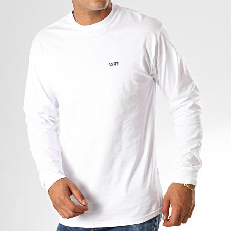 Vans - Tee Shirt Manches Longues Left Chest Hit VN0A49LCYB2 Blanc