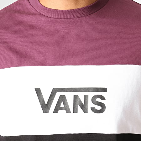 Vans - Tee Shirt Manches Longues Retro Active VN0A45B6TN6 Noir Blanc Violet Prune