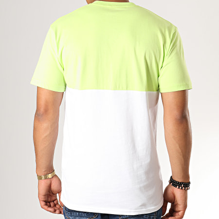 Vans - Tee Shirt Colorblock VN0A3CZDTR6 Vert Anis Blanc