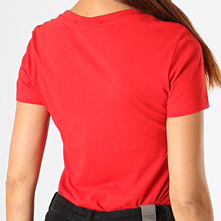 Calvin Klein - Tee Shirt Femme Institutional Logo 7940 Rouge