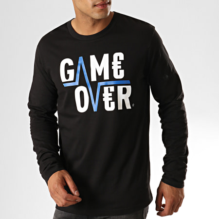Game Over - Tee Shirt Manches Longues Flash Noir