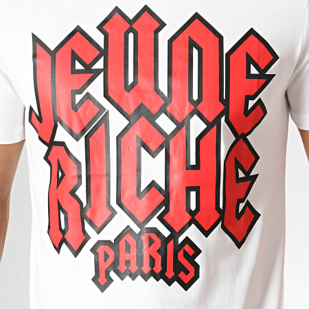 Jeune Riche - Tee Shirt Red Alerte Blanc Rouge