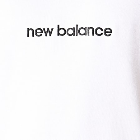 New Balance - Sweat Capuche 739390-60 Blanc Noir Vert