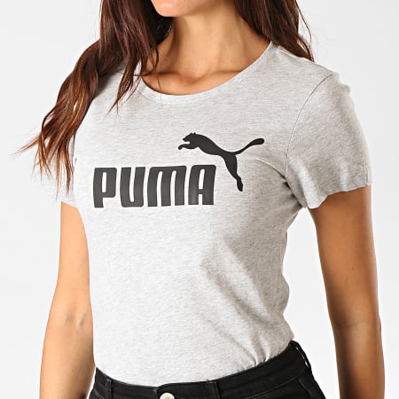 Puma - Tee Shirt Femme Essentials 851787 Gris Chiné