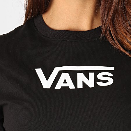 Vans - Tee Shirt Manches Longues Femme Flying V Classic A47WNBLK Noir Blanc