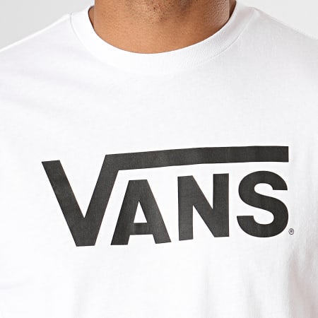 Vans - Maglietta classica a maniche lunghe VN000K6HYB2 Bianco Nero