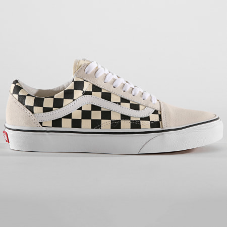 Vans - Baskets Old Skool A38G127K Checkerboard White Black ... Vans - Baskets Old Skool A38G127K Checkerboard White Black ...
