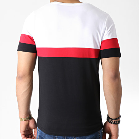NASA - Camiseta Gusano Logo Tricolor Negro Blanco Rojo