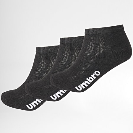 Umbro - Lote de 3 pares de calcetines invisibles 527460-60 Negro