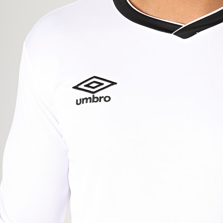Umbro - Tee Shirt De Sport Manches Longues Cup Jersey 570260-60 Blanc Noir