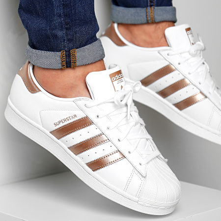 Adidas Originals - Baskets Superstar EE7399 Footwear White Copper Metallic Core Black