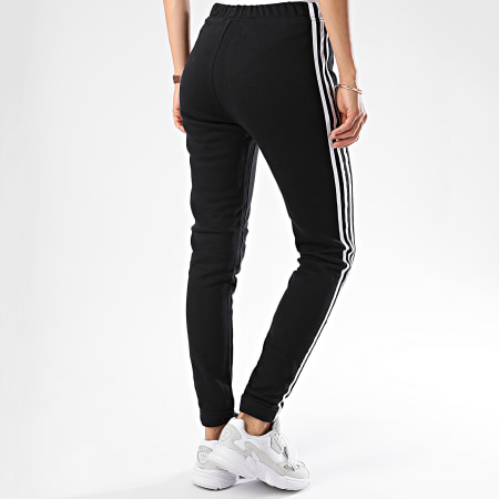 Adidas Originals - Pantalon Jogging Femme A Bandes Regular Cuffed CE5607 Noir Blanc