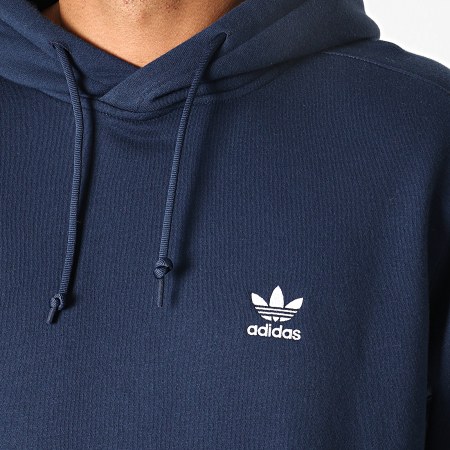Adidas Originals - Sweat Capuche A Bandes Tech ED6125 Bleu Marine